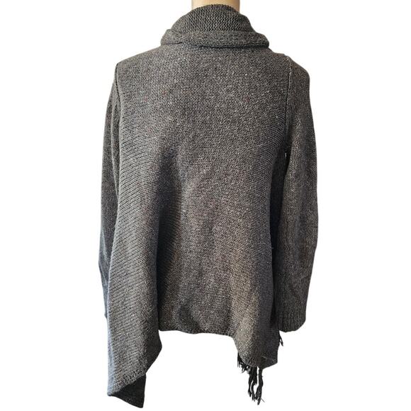 Love Stitch Gray Knit Wrap Sweater with Fridge Size Medium - Picture 3 of 6